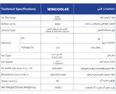 کولر پلیمری سلولزی پشت پنجره ای ۴۵۰۰